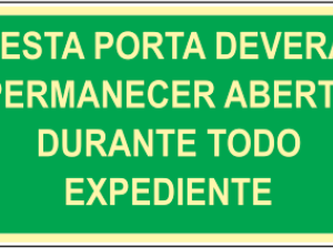 Placa de Sinalização Fotoluminescente - M7